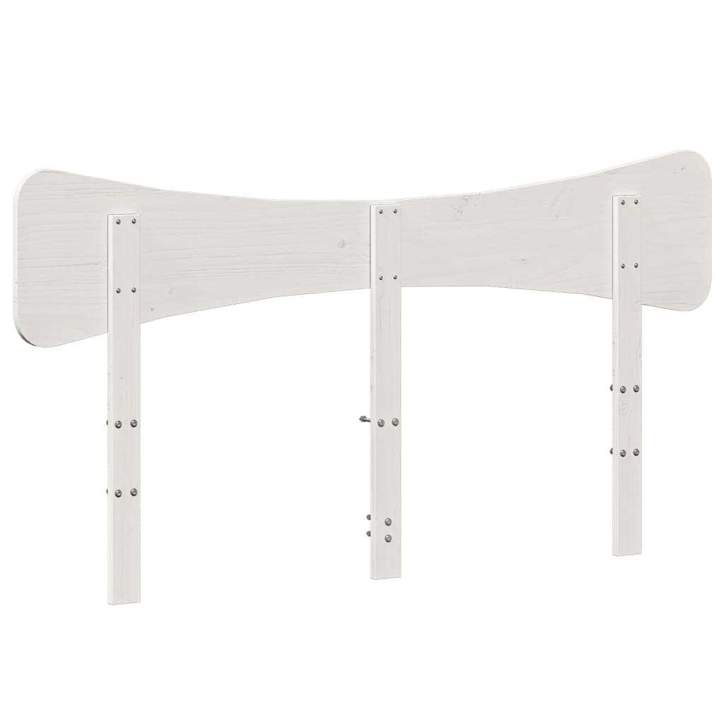 vidaXL Tăblie de pat, alb, 160 cm, lemn masiv de pin vidaXL Tăblie de pat, alb, 160 cm, lemn masiv de pin