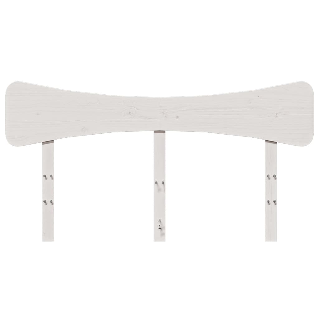 vidaXL Tăblie de pat, alb, 150 cm, lemn masiv de pin vidaXL Tăblie de pat, alb, 150 cm, lemn masiv de pin