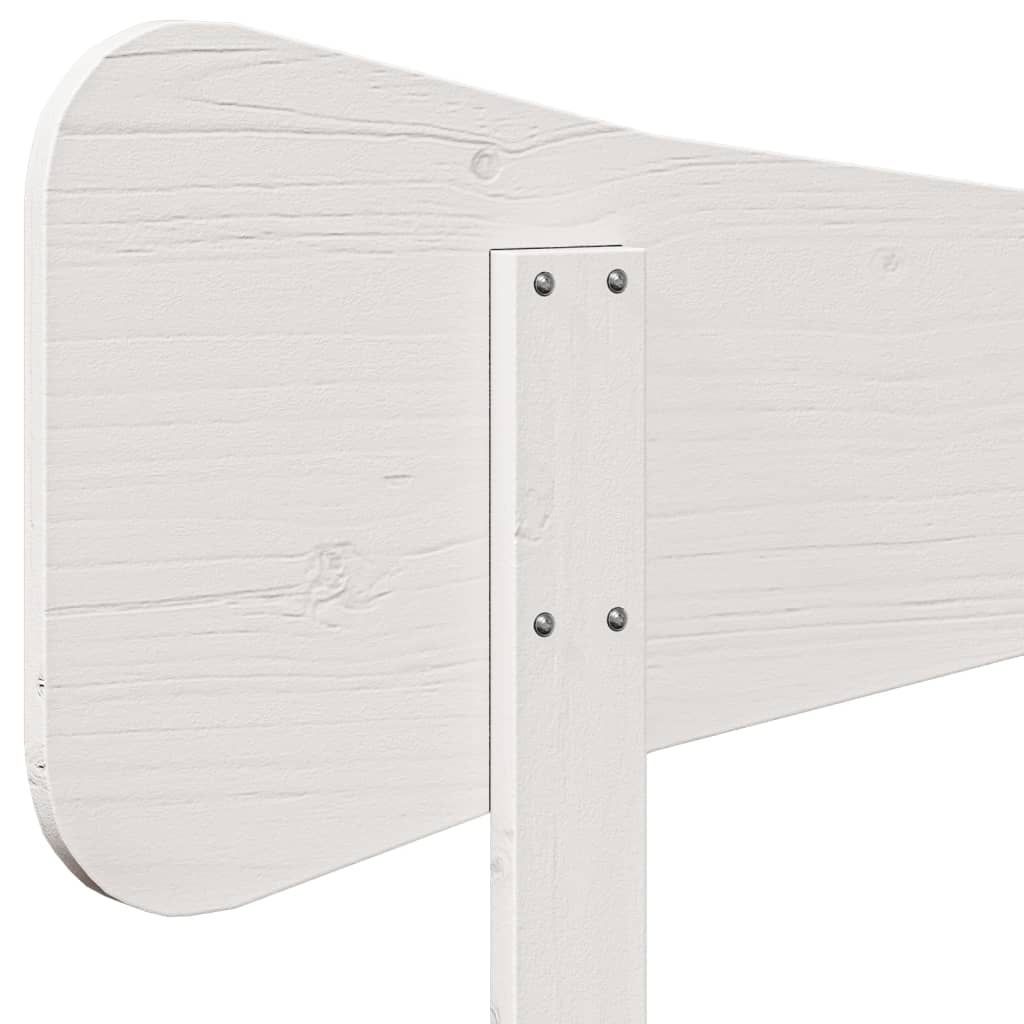 vidaXL Tăblie de pat, alb, 150 cm, lemn masiv de pin vidaXL Tăblie de pat, alb, 150 cm, lemn masiv de pin