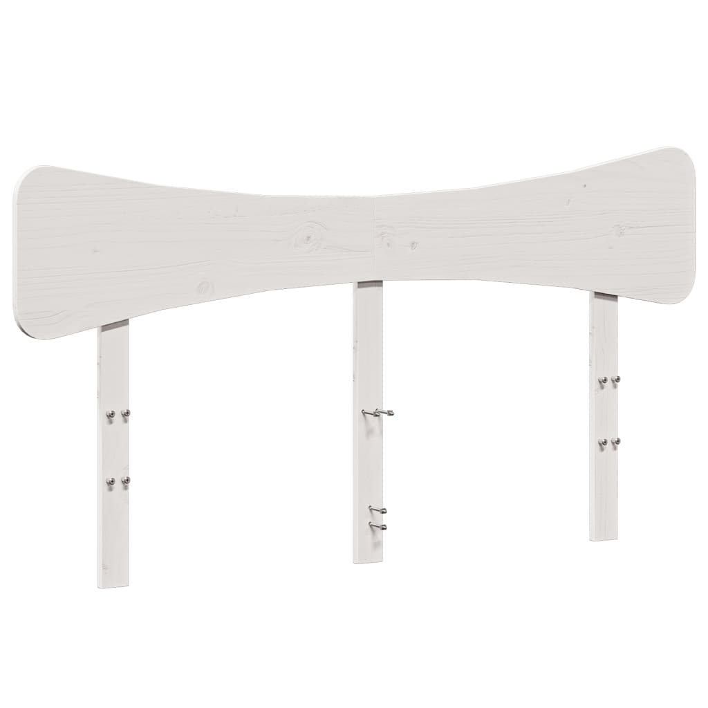 vidaXL Tăblie de pat, alb, 140 cm, lemn masiv de pin vidaXL Tăblie de pat, alb, 140 cm, lemn masiv de pin
