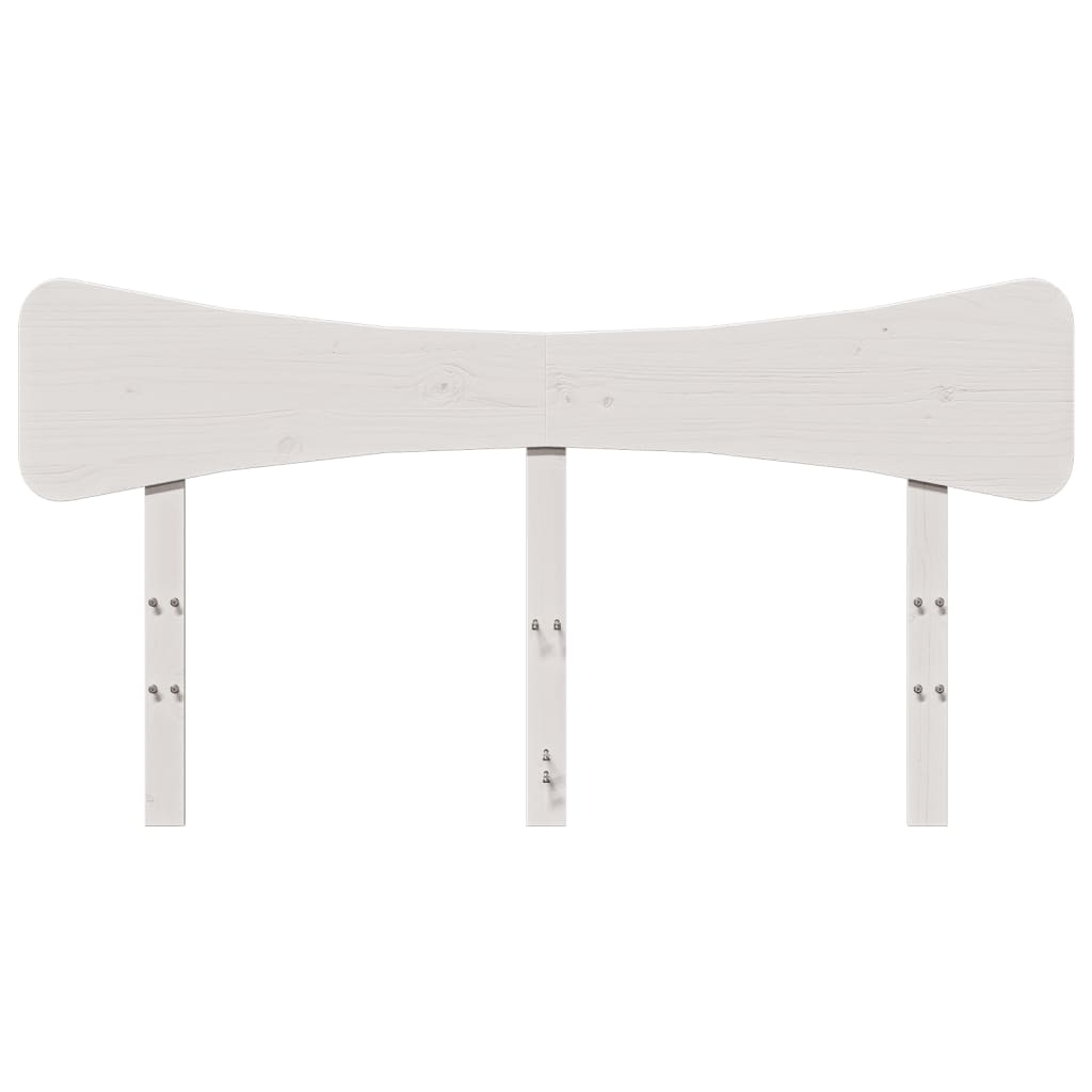 vidaXL Tăblie de pat, alb, 140 cm, lemn masiv de pin vidaXL Tăblie de pat, alb, 140 cm, lemn masiv de pin