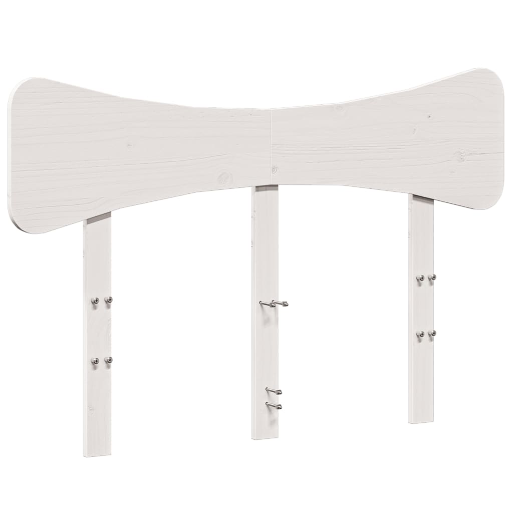 vidaXL Tăblie de pat, alb, 135 cm, lemn masiv de pin vidaXL Tăblie de pat, alb, 135 cm, lemn masiv de pin