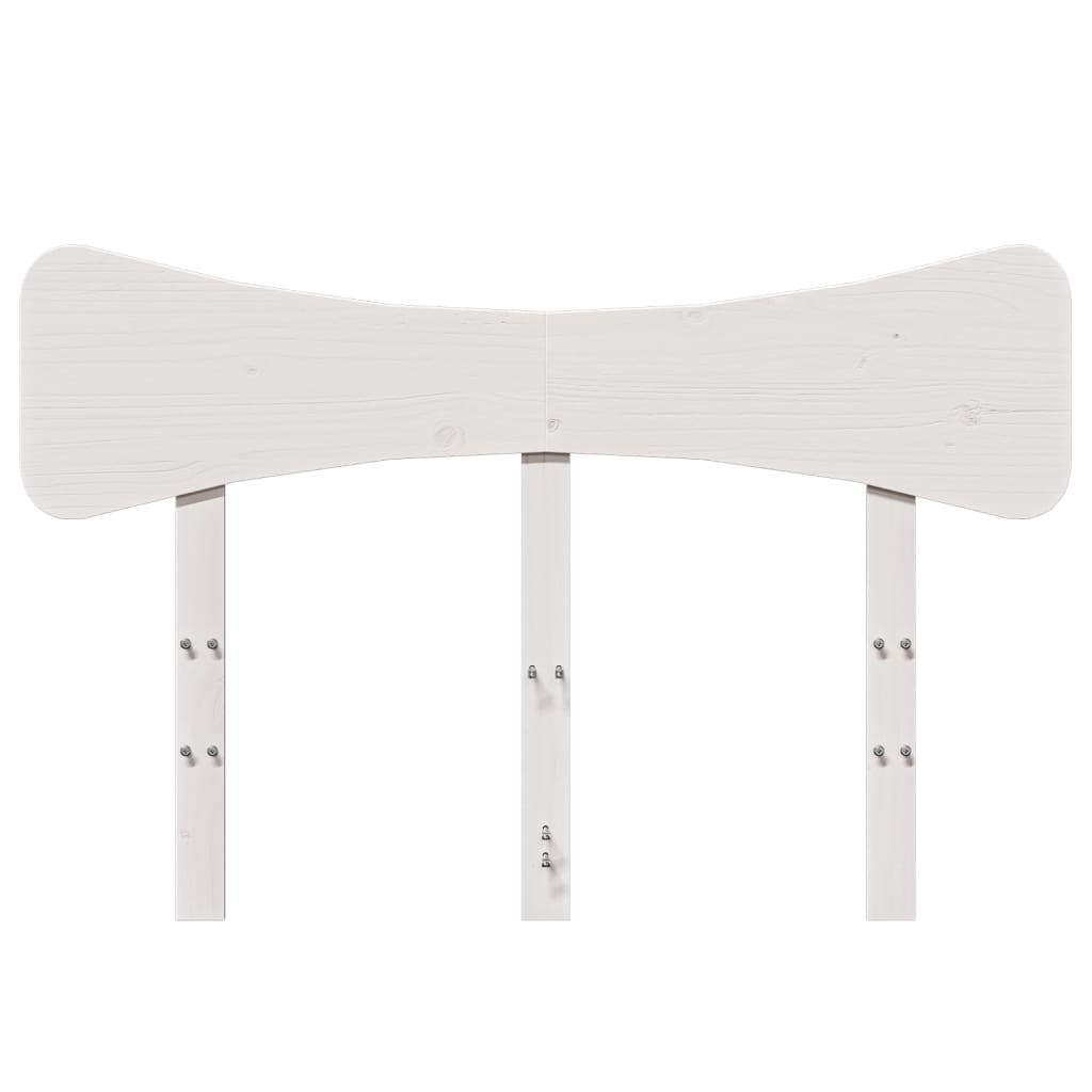 vidaXL Tăblie de pat, alb, 135 cm, lemn masiv de pin vidaXL Tăblie de pat, alb, 135 cm, lemn masiv de pin