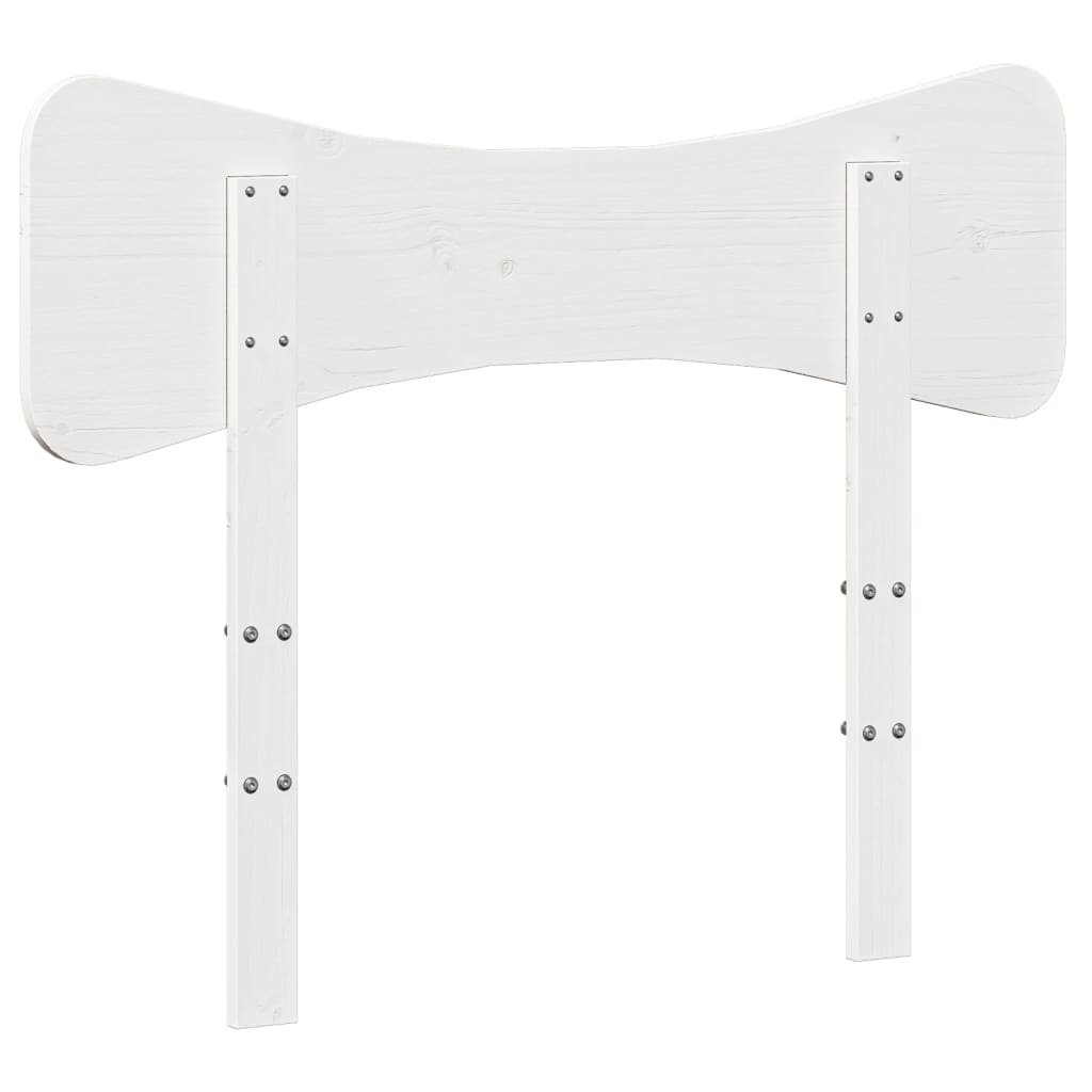 vidaXL Tăblie de pat, alb, 75 cm, lemn masiv de pin