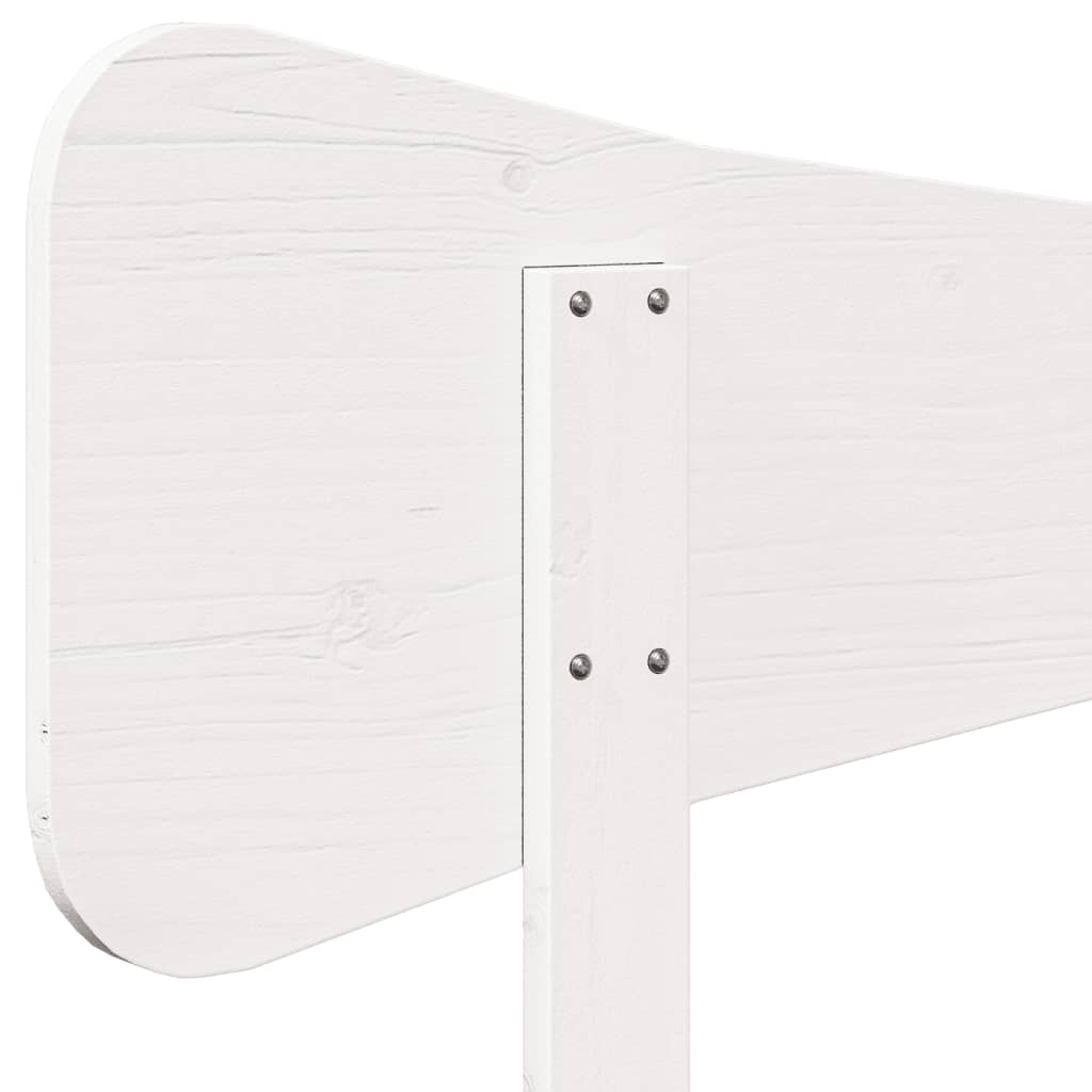 vidaXL Tăblie de pat, alb, 75 cm, lemn masiv de pin