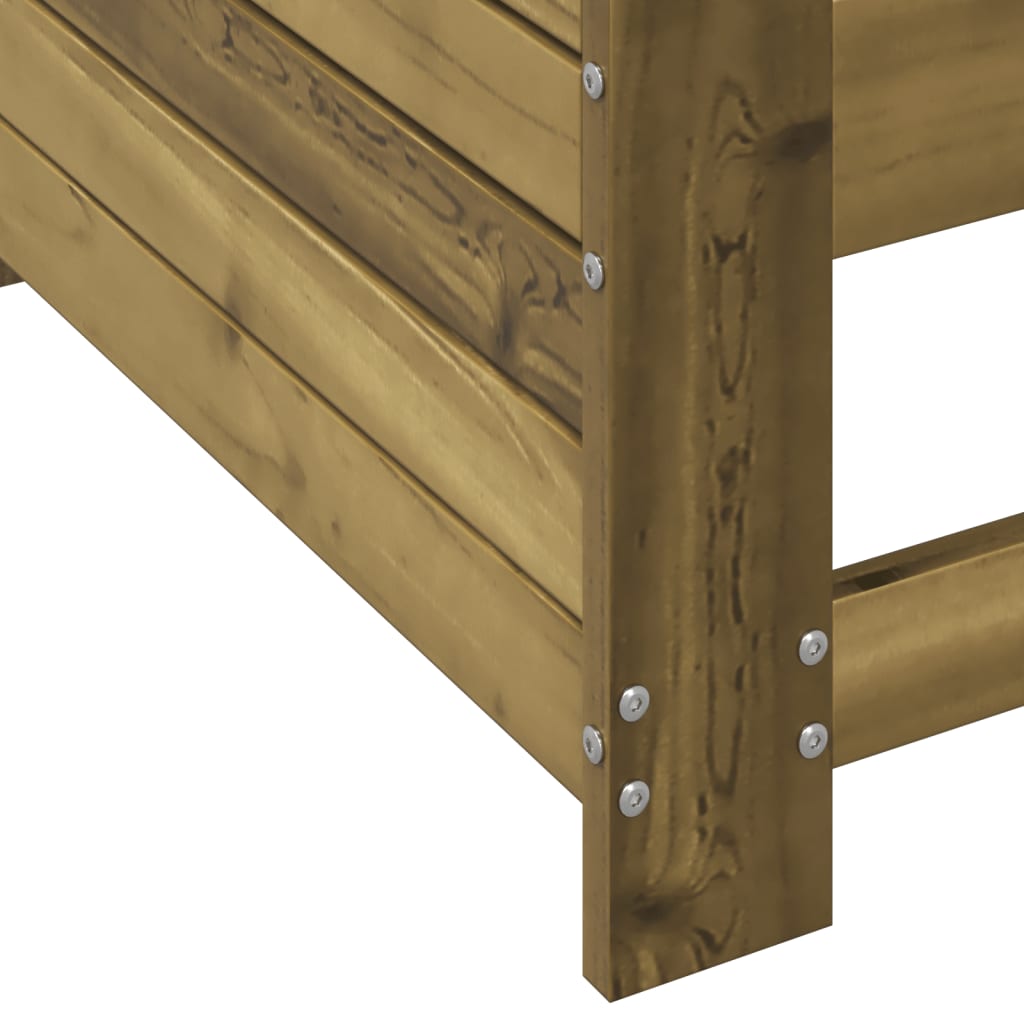 vidaXL Canapea cu cotieră de grădină, 69x62x70,5 cm, lemn pin tratat vidaXL Canapea cu cotieră de grădină, 69x62x70,5 cm, lemn pin tratat