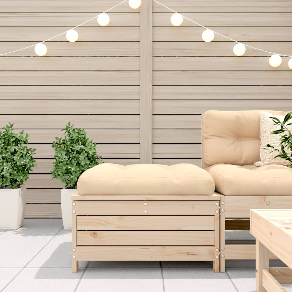 vidaXL Taburet de grădină, 62x63,5x32 cm, lemn masiv de pin vidaXL Taburet de grădină, 62x63,5x32 cm, lemn masiv de pin