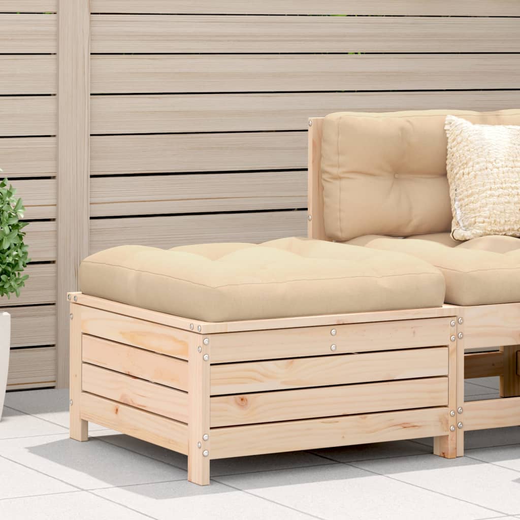 vidaXL Taburet de grădină, 62x63,5x32 cm, lemn masiv de pin vidaXL Taburet de grădină, 62x63,5x32 cm, lemn masiv de pin