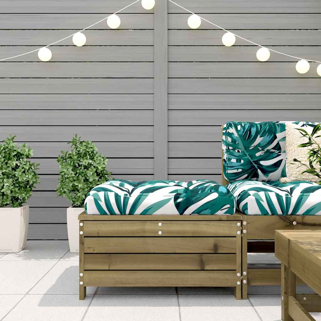 vidaXL Taburet de grădină, 62x63,5x32 cm, lemn de pin tratat