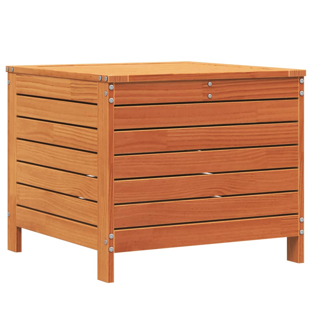 vidaXL Taburet de grădină, maro ceruit, 62x63,5x53,5cm, lemn masiv pin vidaXL Taburet de grădină, maro ceruit, 62x63,5x53,5cm, lemn masiv pin