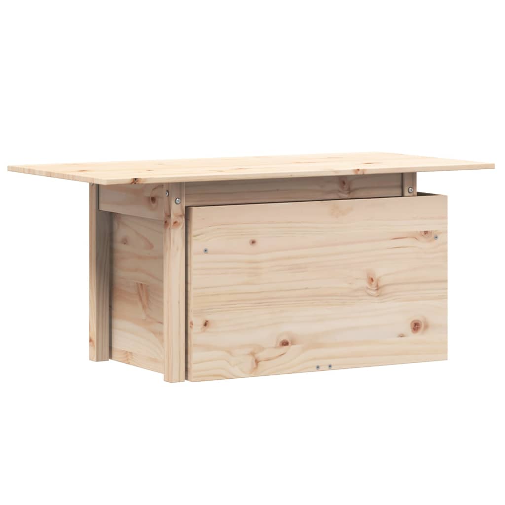 vidaXL Masă de grădină, 100x50x75 cm, lemn masiv de pin vidaXL Masă de grădină, 100x50x75 cm, lemn masiv de pin