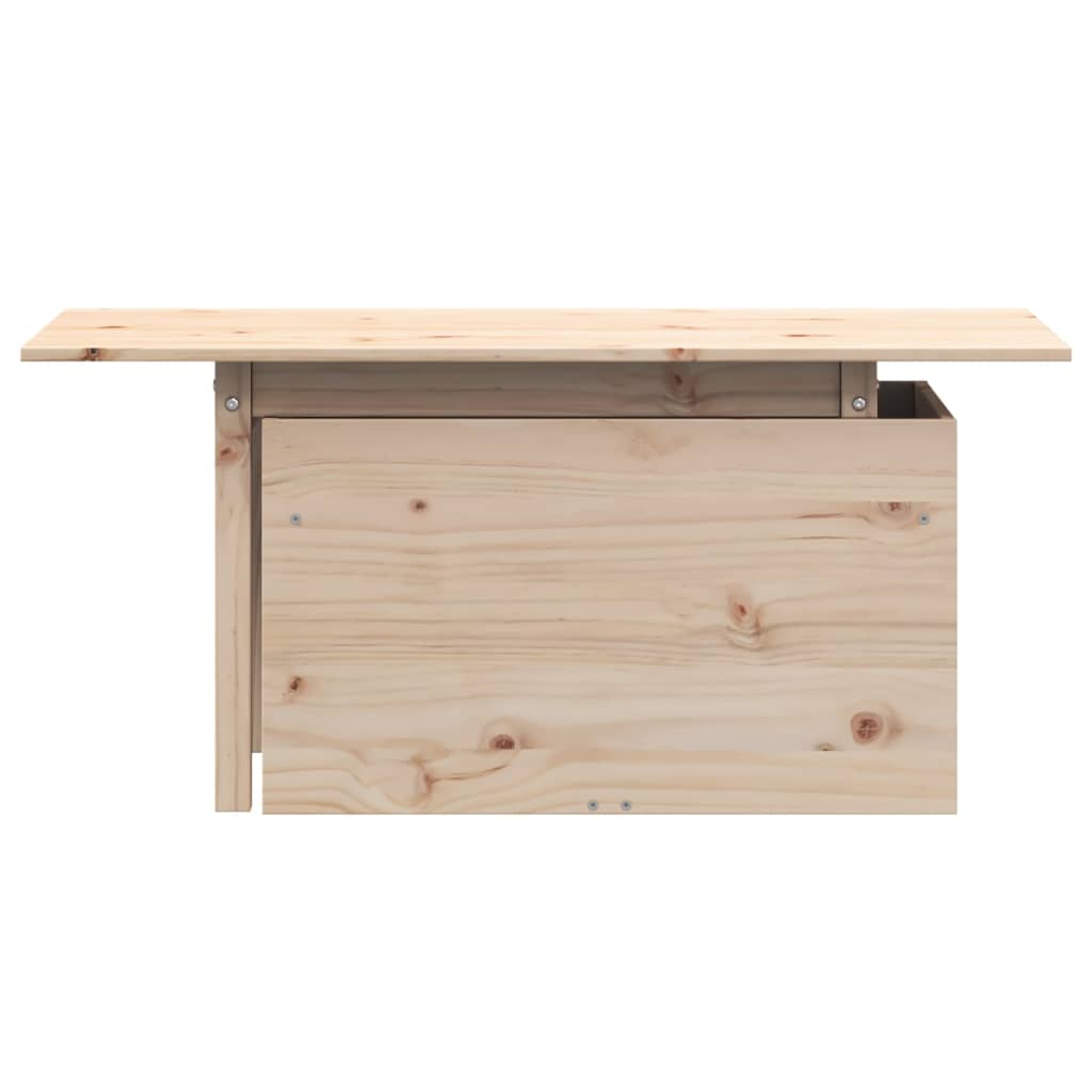 vidaXL Masă de grădină, 100x50x75 cm, lemn masiv de pin vidaXL Masă de grădină, 100x50x75 cm, lemn masiv de pin
