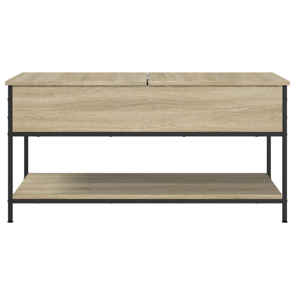 vidaXL Măsuță de cafea stejar sonoma 100x50x50 cm lemn prelucrat/metal vidaXL Măsuță de cafea stejar sonoma 100x50x50 cm lemn prelucrat/metal
