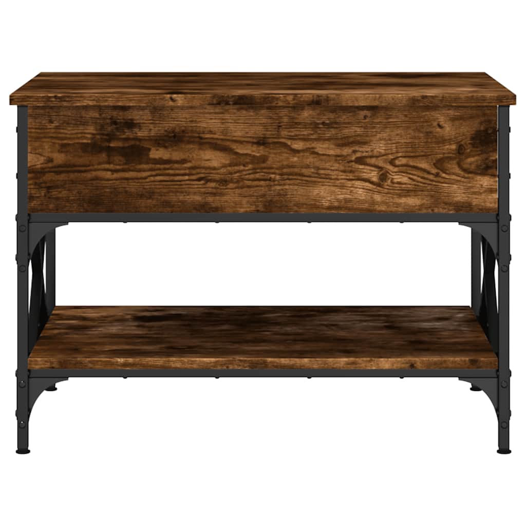 vidaXL Măsuță de cafea, 70x50x50 cm, lemn prelucrat și metal