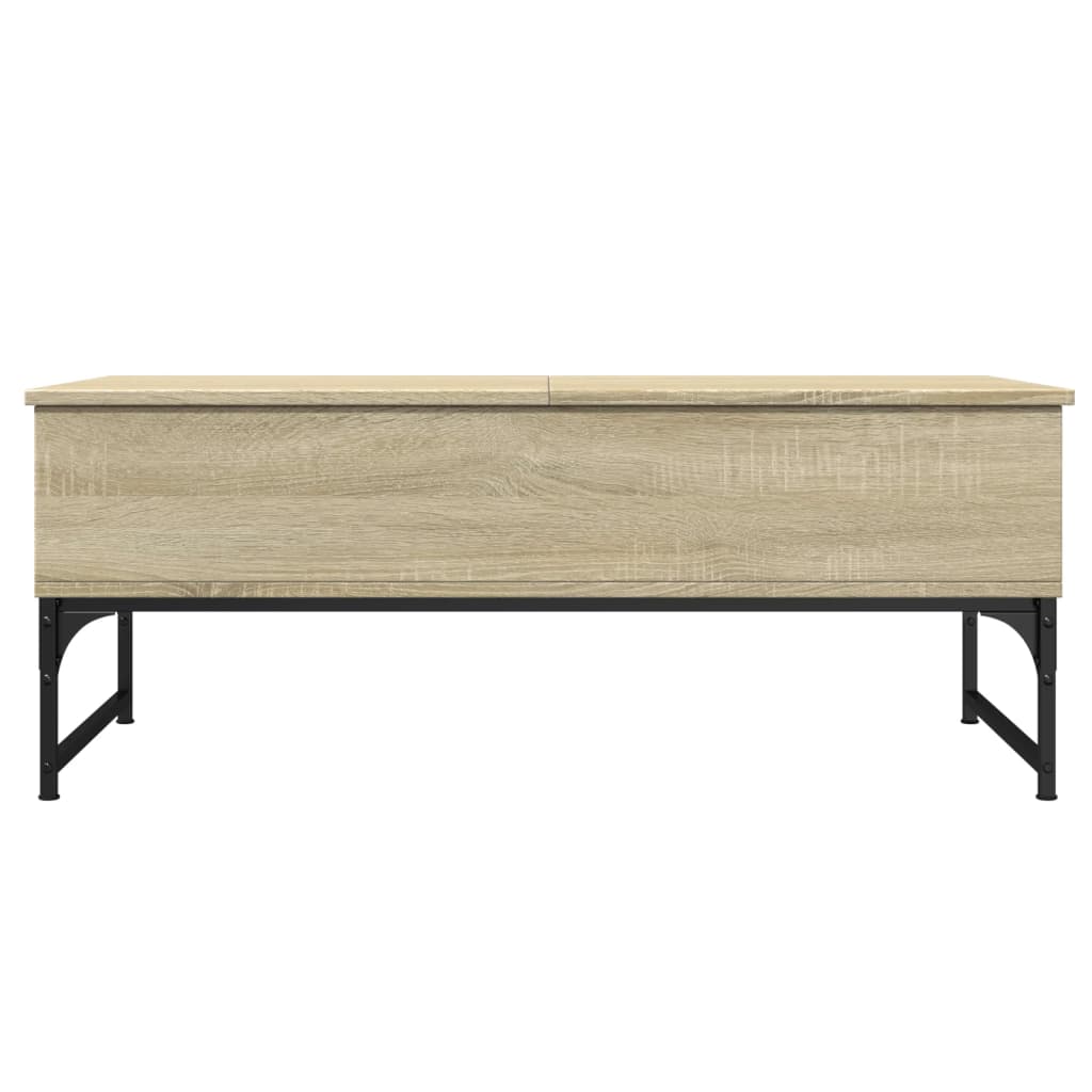 vidaXL Măsuță de cafea stejar sonoma 100x50x40 cm lemn prelucrat/metal vidaXL Măsuță de cafea stejar sonoma 100x50x40 cm lemn prelucrat/metal