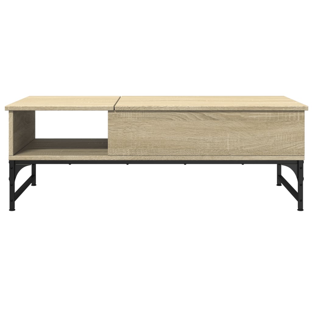vidaXL Măsuță cafea stejar sonoma 100x50x35 cm lemn prelucrat și metal vidaXL Măsuță cafea stejar sonoma 100x50x35 cm lemn prelucrat și metal