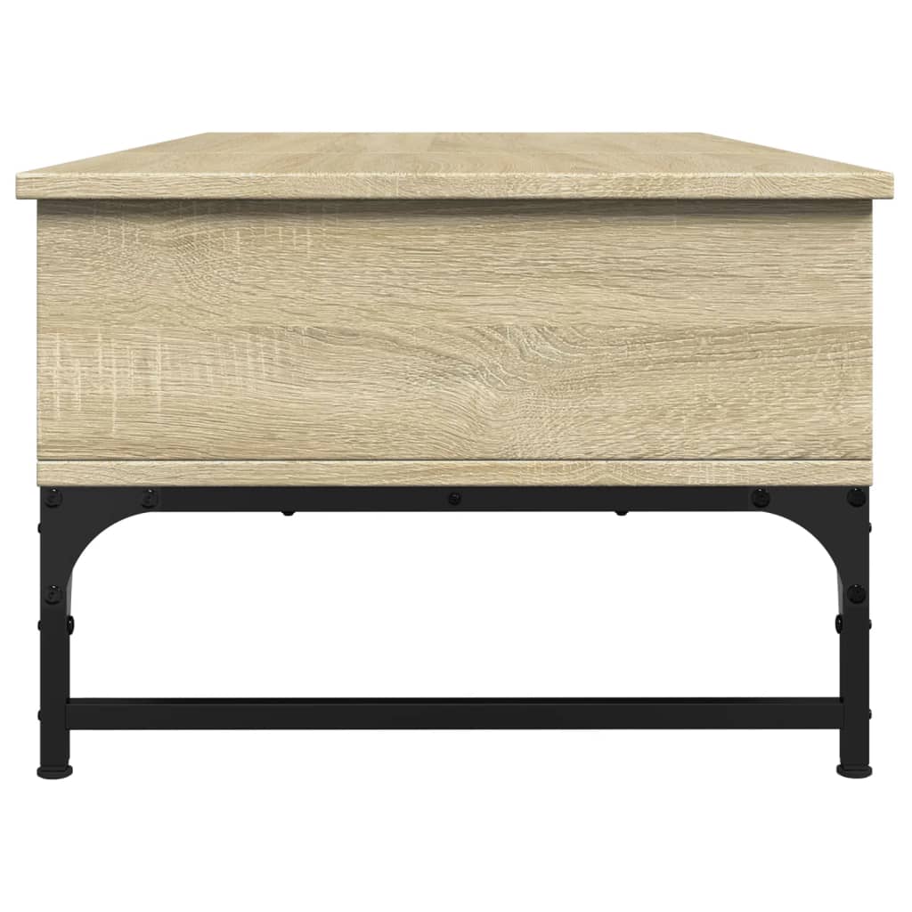 vidaXL Măsuță cafea stejar sonoma 100x50x35 cm lemn prelucrat și metal vidaXL Măsuță cafea stejar sonoma 100x50x35 cm lemn prelucrat și metal