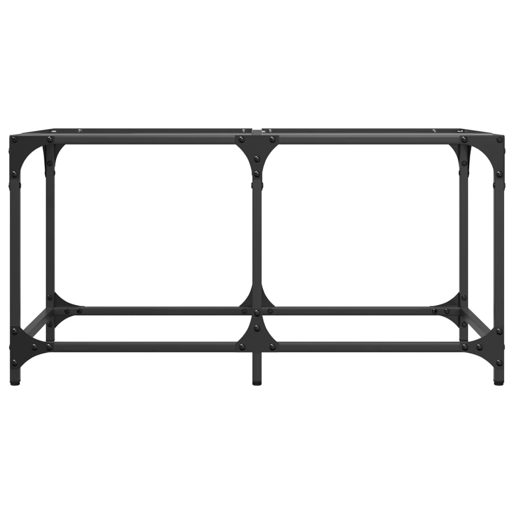 vidaXL Măsuță de cafea blat din sticlă transparentă 78,5x40x40 cm oțel vidaXL Măsuță de cafea blat din sticlă transparentă 78,5x40x40 cm oțel