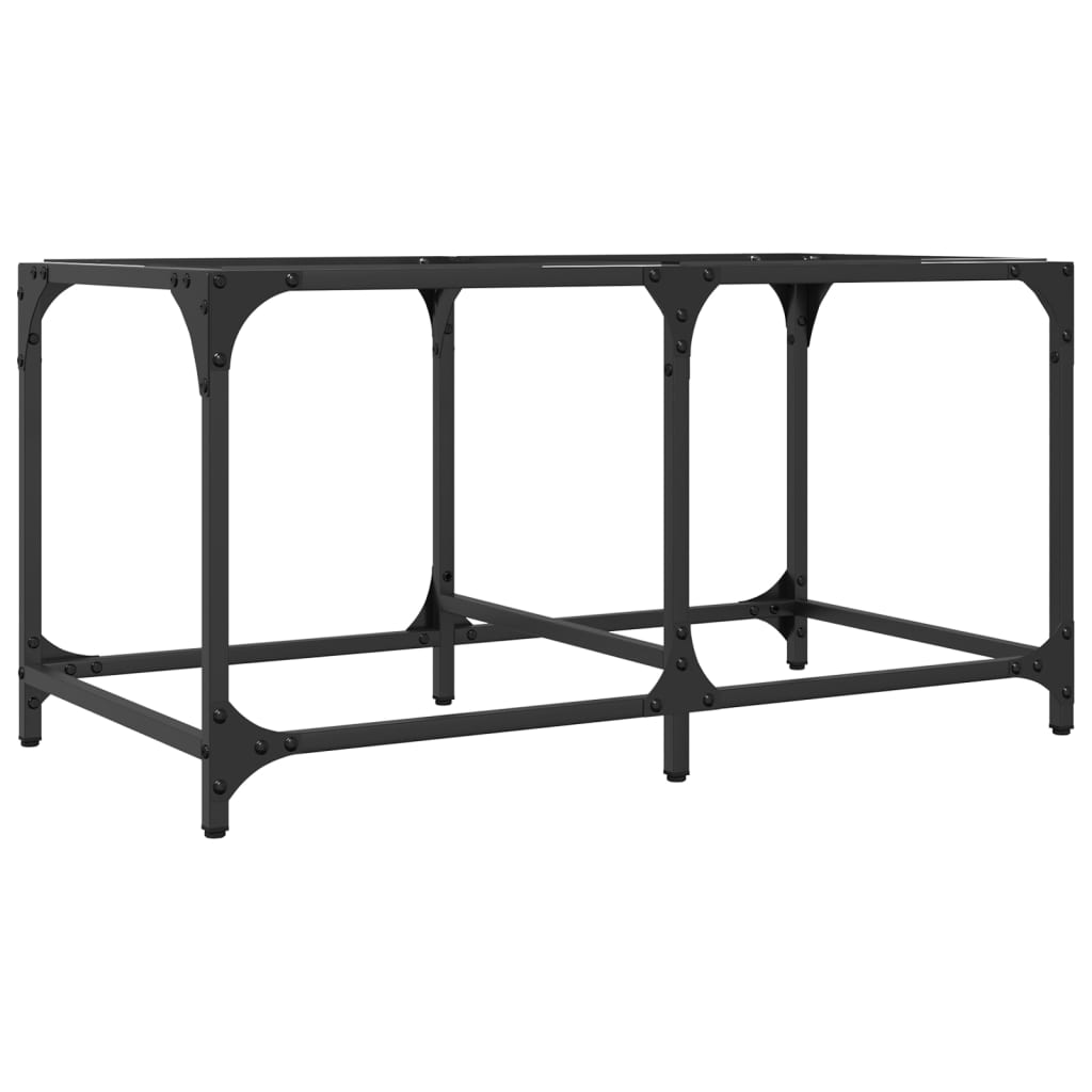 vidaXL Măsuță de cafea blat din sticlă transparentă 78,5x40x40 cm oțel vidaXL Măsuță de cafea blat din sticlă transparentă 78,5x40x40 cm oțel