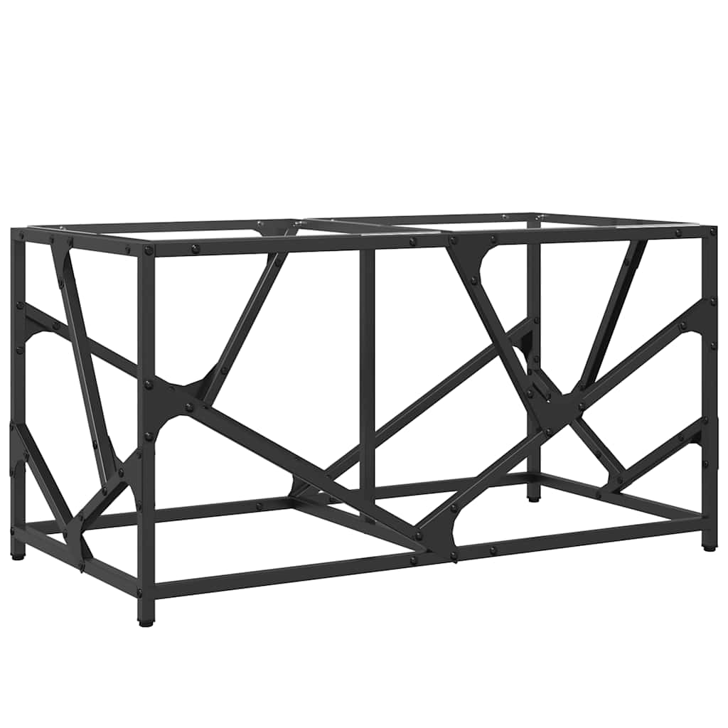 vidaXL Măsuță de cafea blat din sticlă transparentă 78,5x40x41 cm oțel vidaXL Măsuță de cafea blat din sticlă transparentă 78,5x40x41 cm oțel