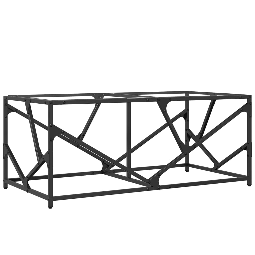 vidaXL Măsuță de cafea blat din sticlă transparentă 98,5x50x41 cm oțel vidaXL Măsuță de cafea blat din sticlă transparentă 98,5x50x41 cm oțel