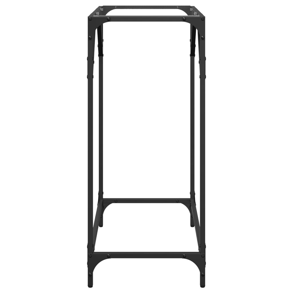 vidaXL Măsuță de cafea, blat din sticlă transparentă, 60x35x81 cm oțel vidaXL Măsuță de cafea, blat din sticlă transparentă, 60x35x81 cm oțel
