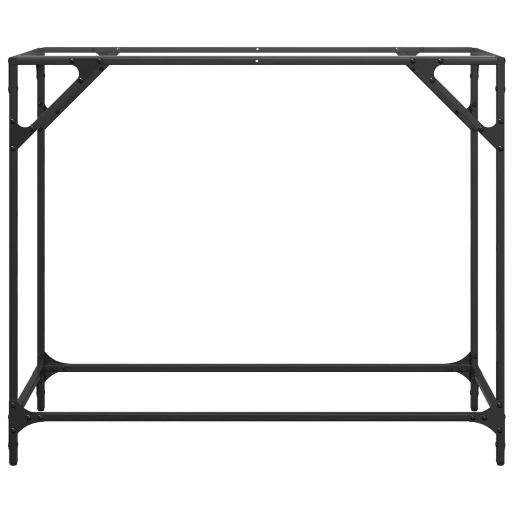 vidaXL Măsuță de cafea, blat din sticlă transparentă, 98x35x81 cm oțel vidaXL Măsuță de cafea, blat din sticlă transparentă, 98x35x81 cm oțel