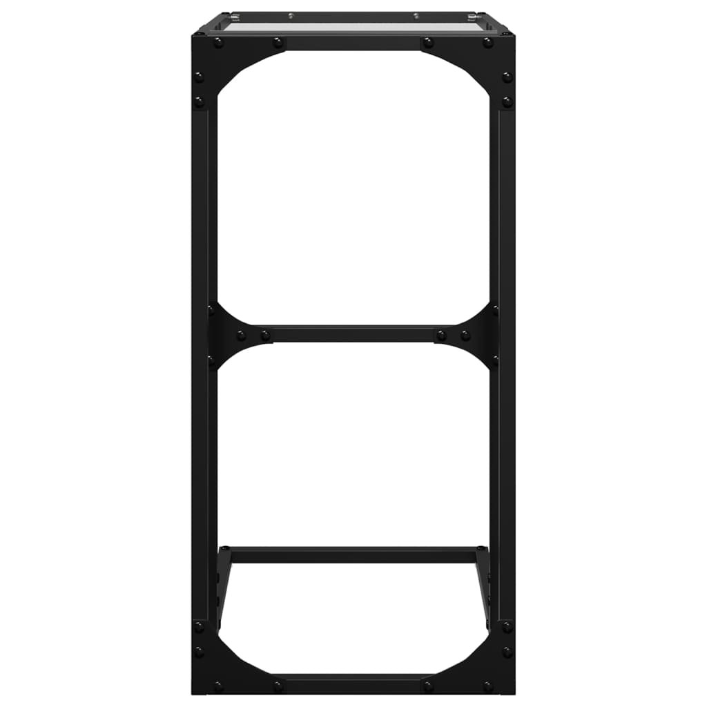 vidaXL Măsuță laterală blat din sticlă transparentă 40x30x61,5 cm oțel