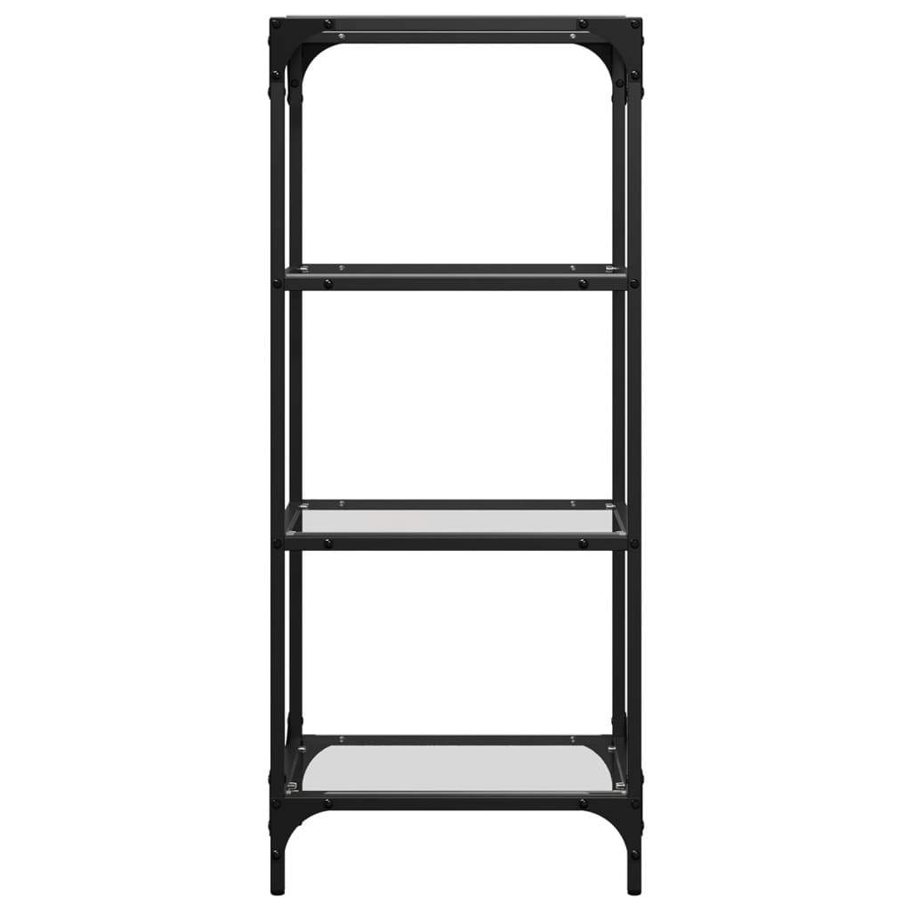 vidaXL Suport depozitare blat din sticlă transparentă 40x30x95 cm oțel vidaXL Suport depozitare blat din sticlă transparentă 40x30x95 cm oțel