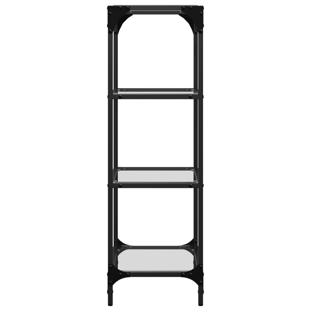 vidaXL Suport depozitare blat din sticlă transparentă 40x30x95 cm oțel vidaXL Suport depozitare blat din sticlă transparentă 40x30x95 cm oțel