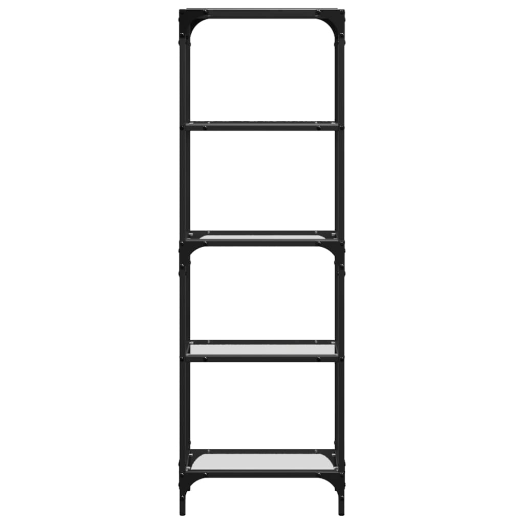 vidaXL Suport depozitare blat din sticlă transparentă 40x30x123cm oțel vidaXL Suport depozitare blat din sticlă transparentă 40x30x123cm oțel