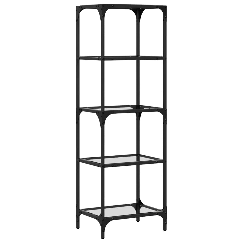 vidaXL Suport depozitare blat din sticlă transparentă 40x30x123cm oțel vidaXL Suport depozitare blat din sticlă transparentă 40x30x123cm oțel