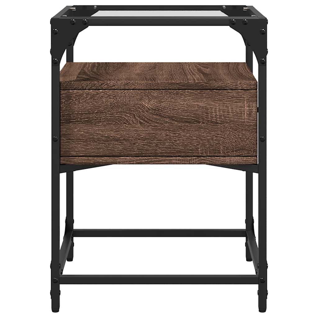 vidaXL Noptieră, stejar maro, 40x40x55 cm, lemn compozit