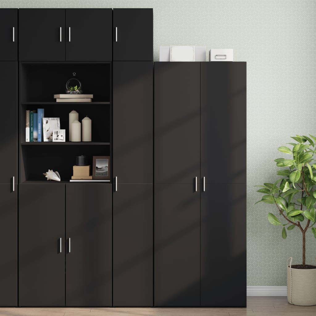vidaXL Dulap de perete, negru, 30x42,5x40 cm, lemn compozit