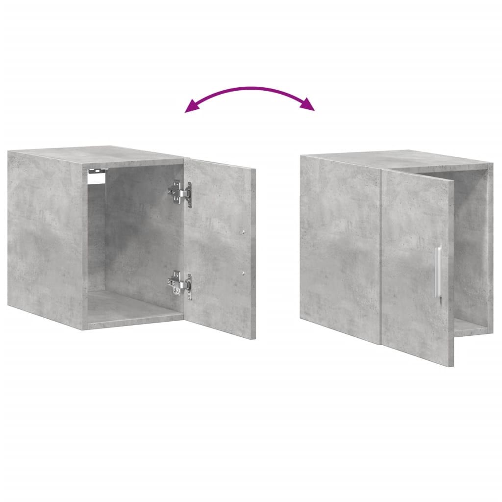 vidaXL Dulap de perete, gri beton, 30x42,5x40 cm, lemn prelucrat