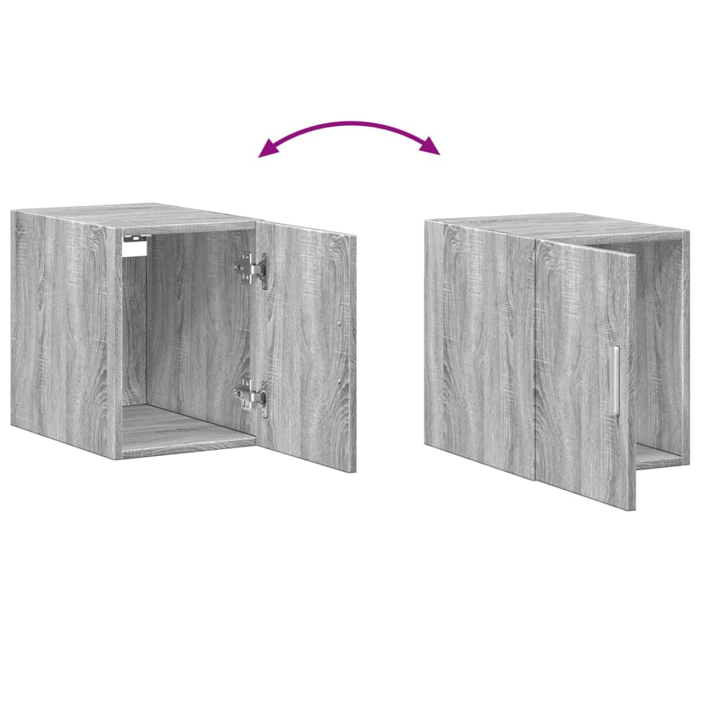 vidaXL Dulap de perete, gri sonoma, 30x42,5x40 cm, lemn prelucrat