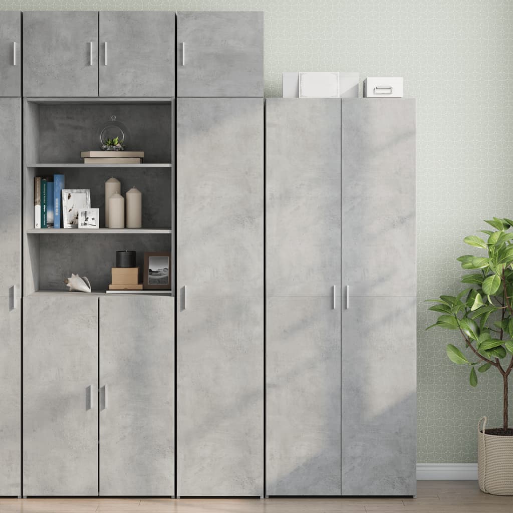 vidaXL Dulap de perete, gri beton, 40x42,5x40 cm, lemn prelucrat