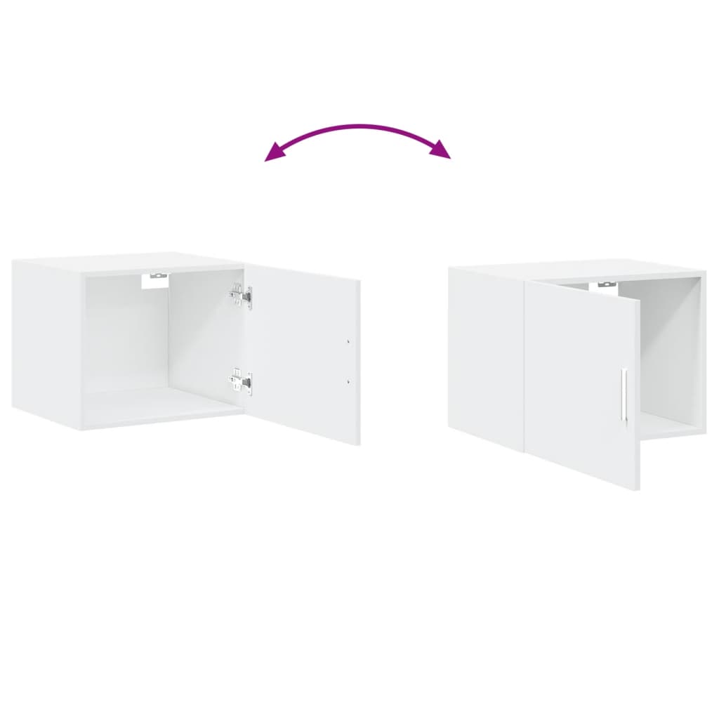 vidaXL Dulap de perete, alb, 50x42,5x40 cm, lemn compozit vidaXL Dulap de perete, alb, 50x42,5x40 cm, lemn compozit