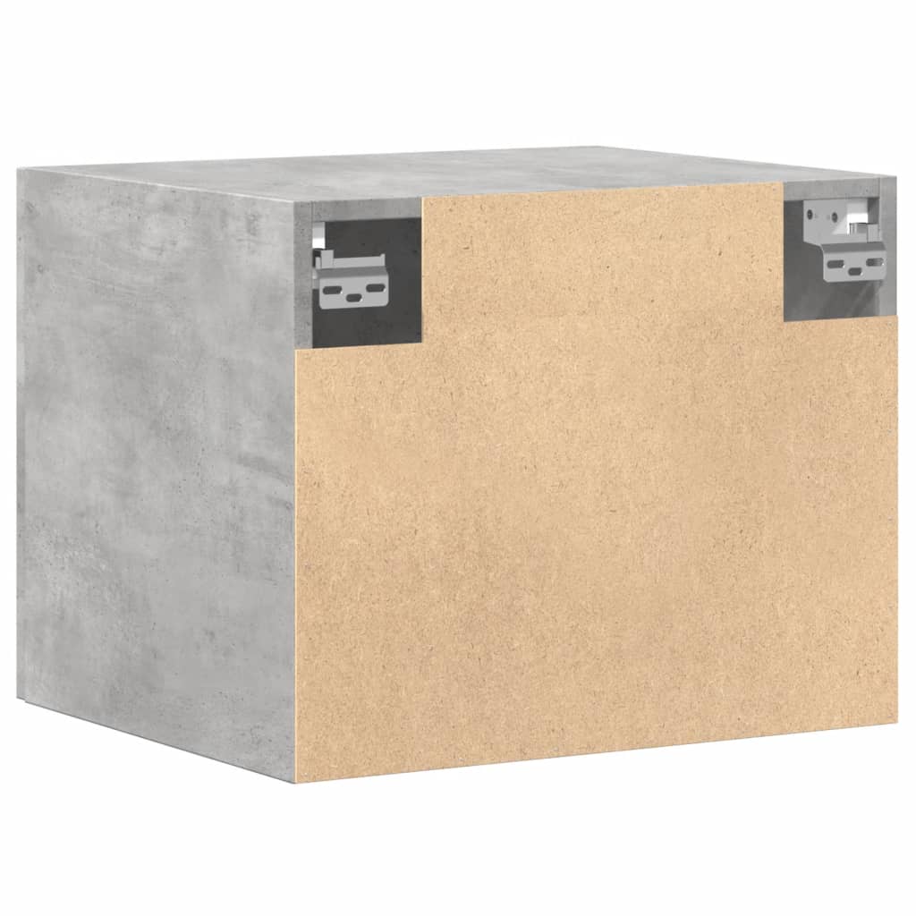 vidaXL Dulap de perete, gri beton, 50x42,5x40 cm, lemn prelucrat