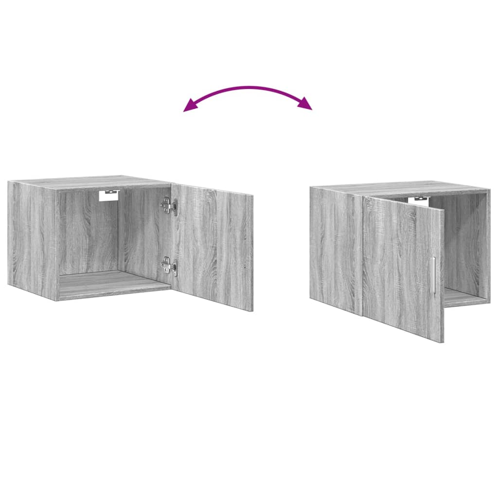 vidaXL Dulap de perete, gri sonoma, 50x42,5x40 cm, lemn prelucrat vidaXL Dulap de perete, gri sonoma, 50x42,5x40 cm, lemn prelucrat