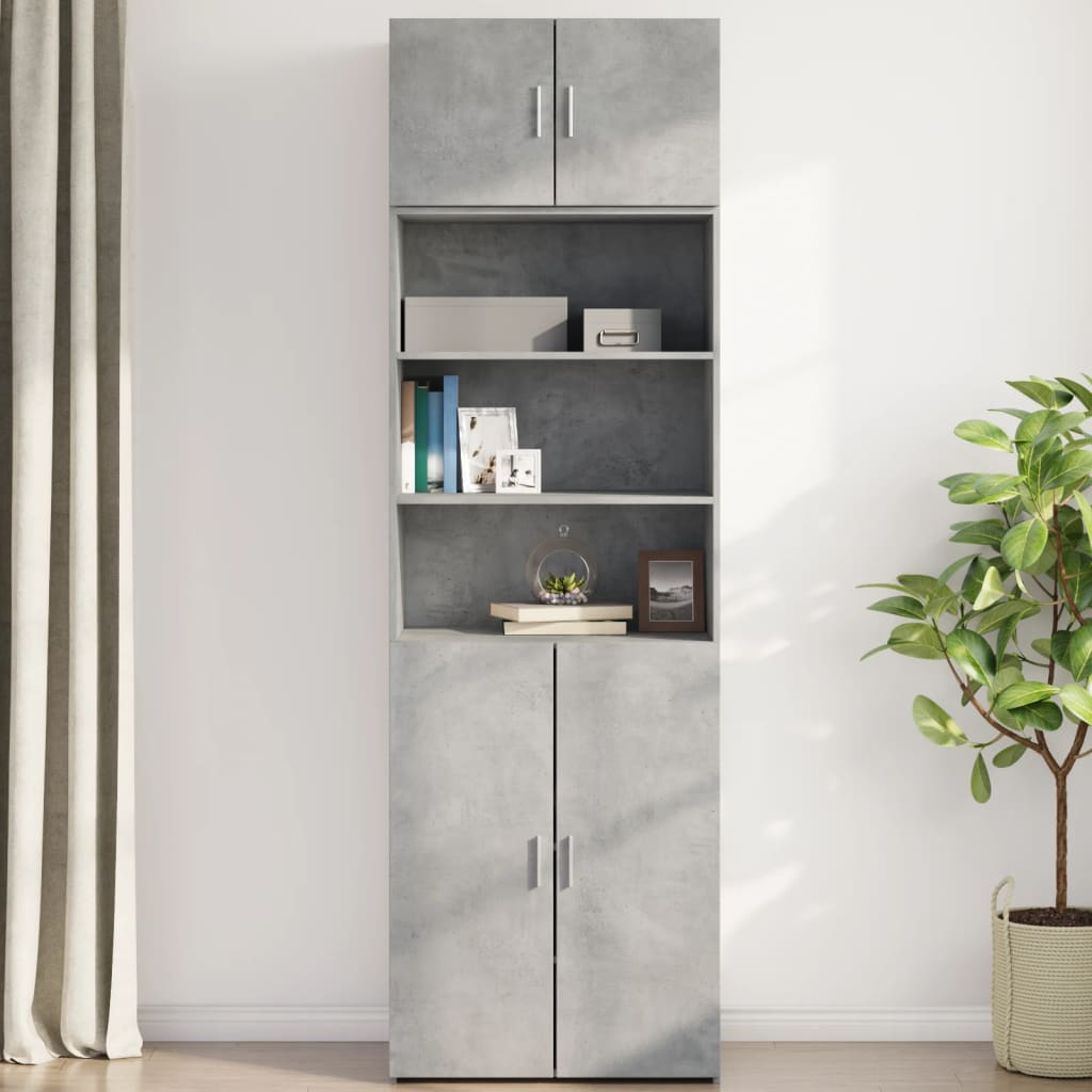 vidaXL Dulap de perete, gri beton, 70x42,5x40 cm, lemn prelucrat