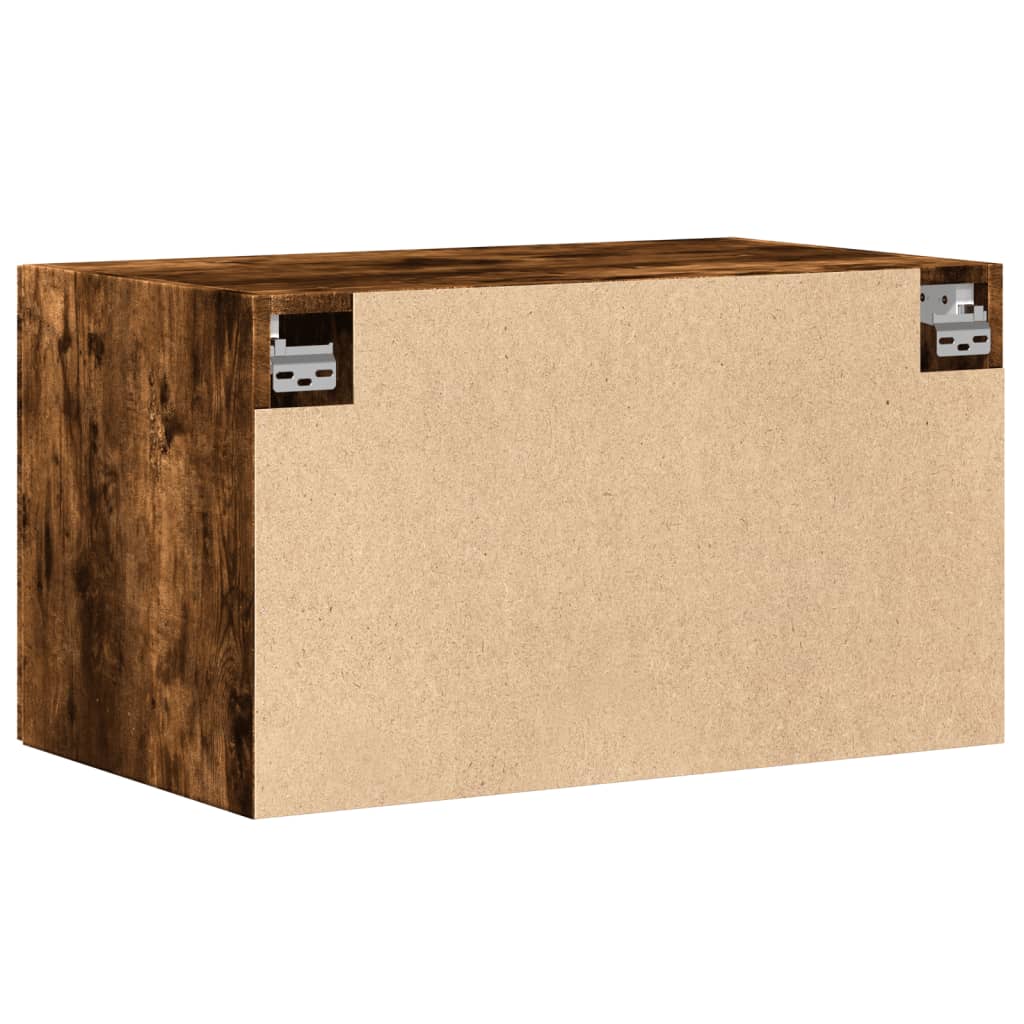 vidaXL Dulap de perete, stejar fumuriu, 70x42,5x40 cm, lemn compozit