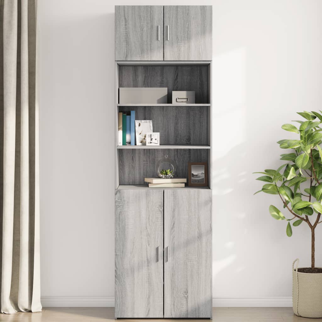 vidaXL Dulap de perete, gri sonoma, 70x42,5x40 cm, lemn compozit