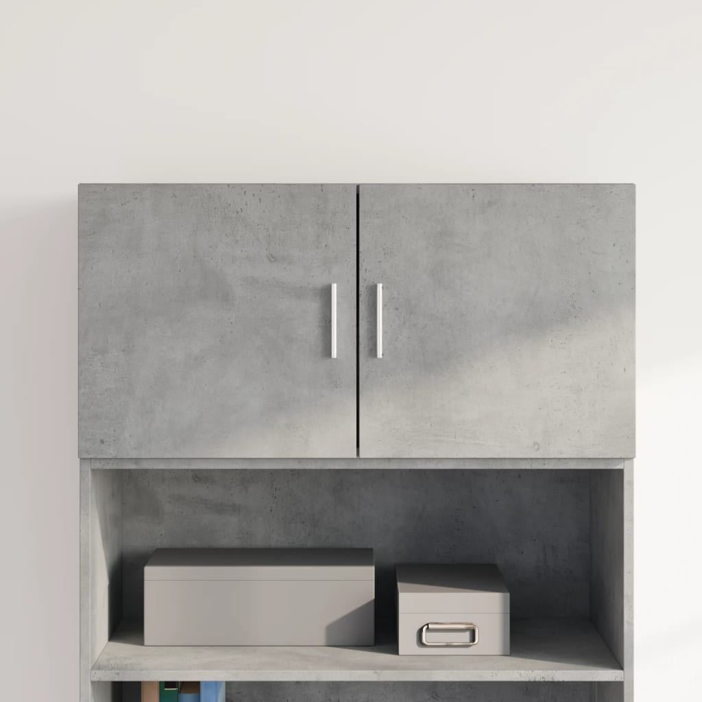 vidaXL Dulap de perete, gri beton, 80x42,5x40 cm, lemn prelucrat