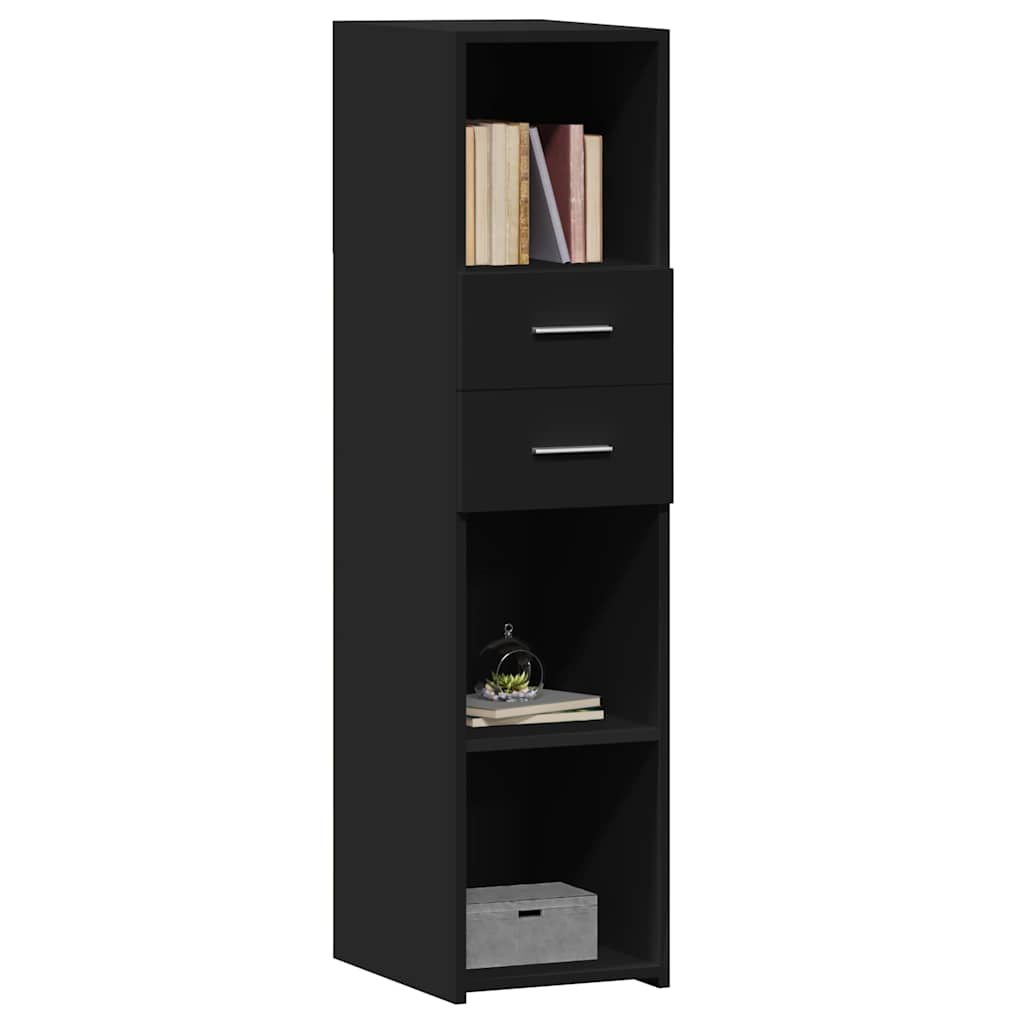 vidaXL Dulap înalt, negru, 30x42,5x124 cm, lemn prelucrat
