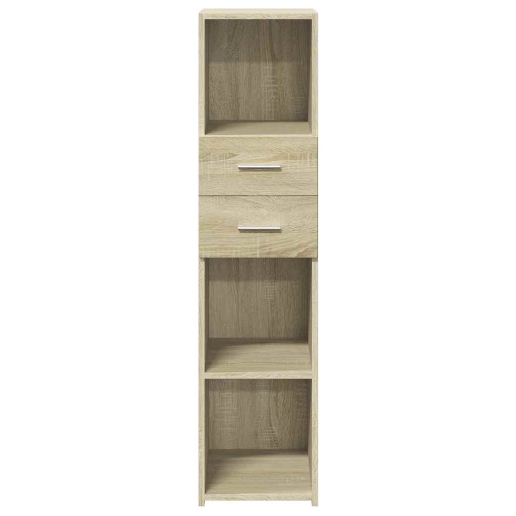 vidaXL Dulap înalt, stejar sonoma, 30x42,5x124 cm, lemn prelucrat vidaXL Dulap înalt, stejar sonoma, 30x42,5x124 cm, lemn prelucrat