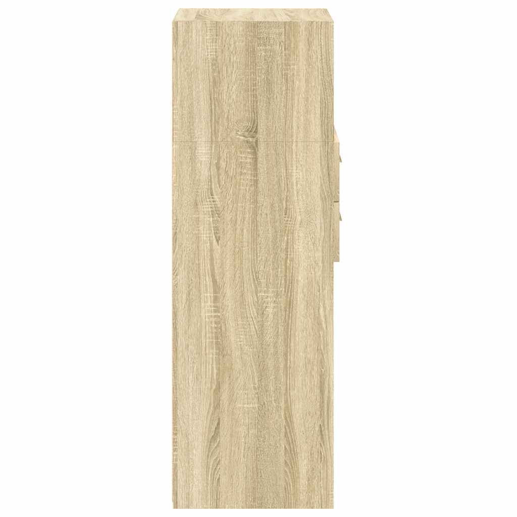 vidaXL Dulap înalt, stejar sonoma, 30x42,5x124 cm, lemn prelucrat vidaXL Dulap înalt, stejar sonoma, 30x42,5x124 cm, lemn prelucrat