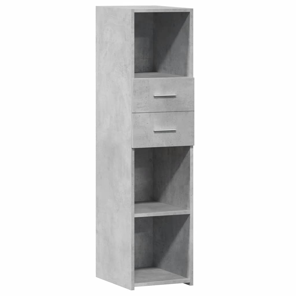 vidaXL Dulap înalt, gri beton, 30x42,5x124 cm, lemn prelucrat vidaXL Dulap înalt, gri beton, 30x42,5x124 cm, lemn prelucrat