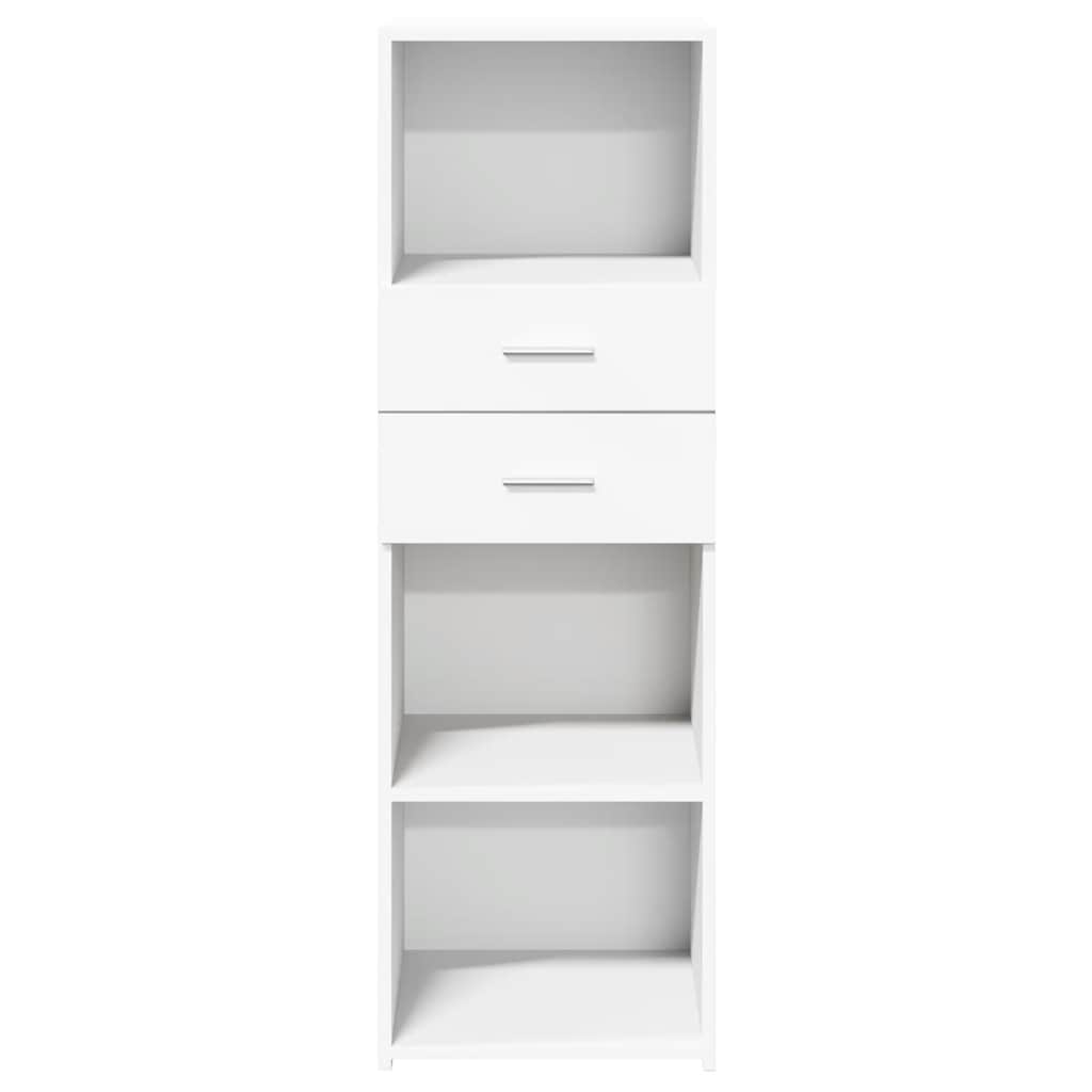 vidaXL Dulap înalt, alb, 40x42,5x124 cm, lemn prelucrat