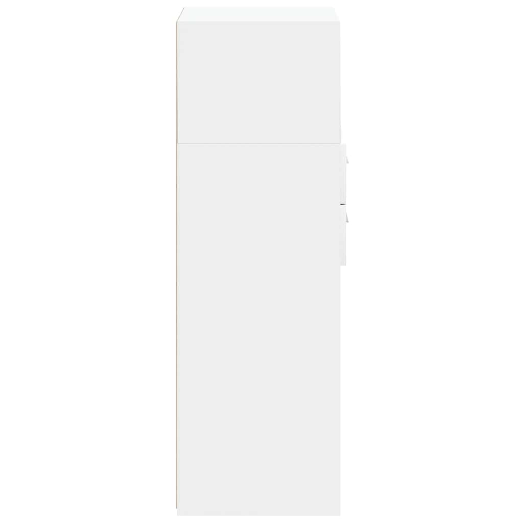 vidaXL Dulap înalt, alb, 40x42,5x124 cm, lemn prelucrat